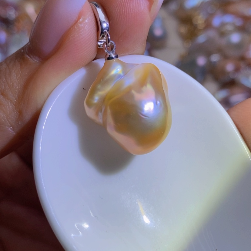 【闪购商品】淡水珍珠天然珍珠（微瑕）合金