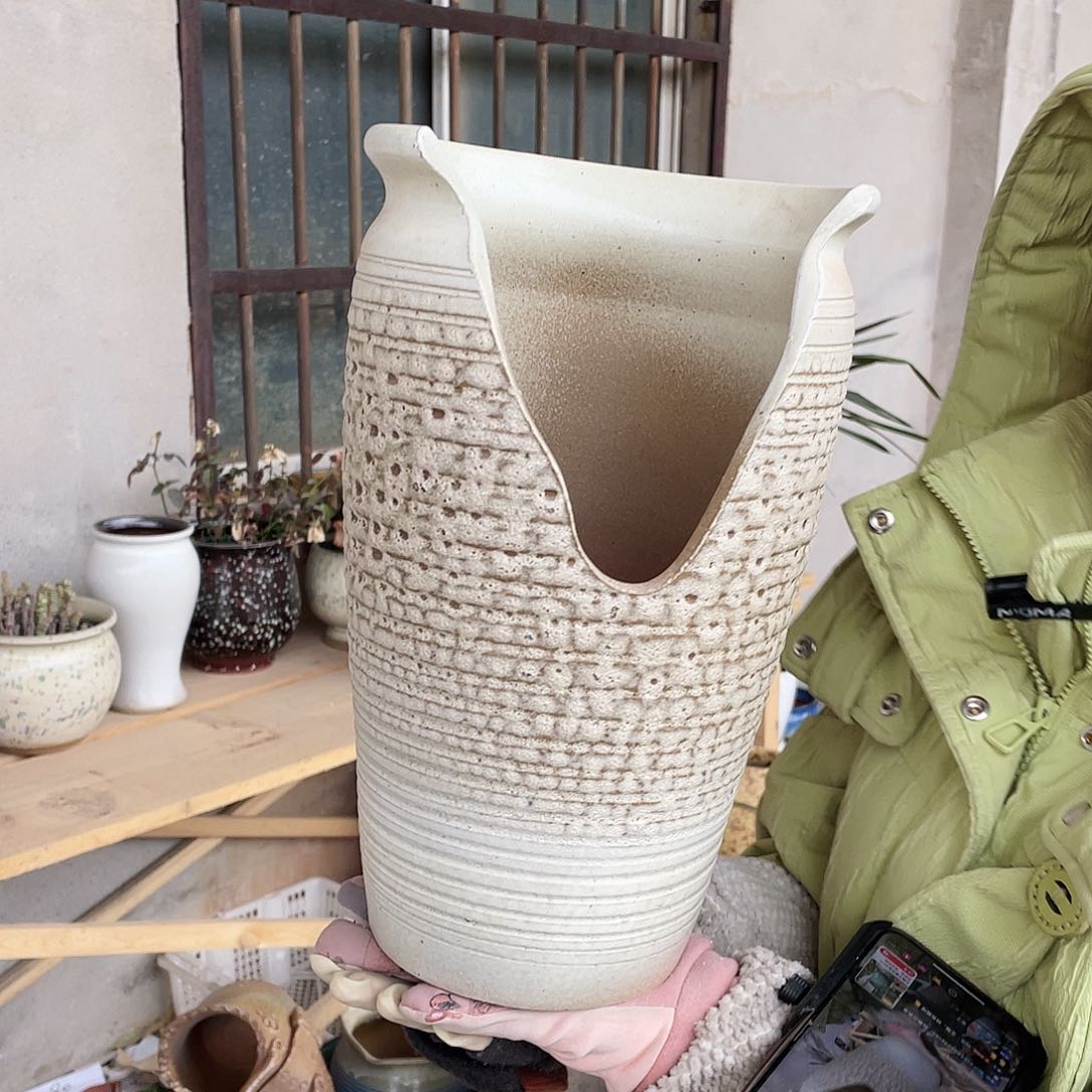 红陶王嫂花盆0211-302