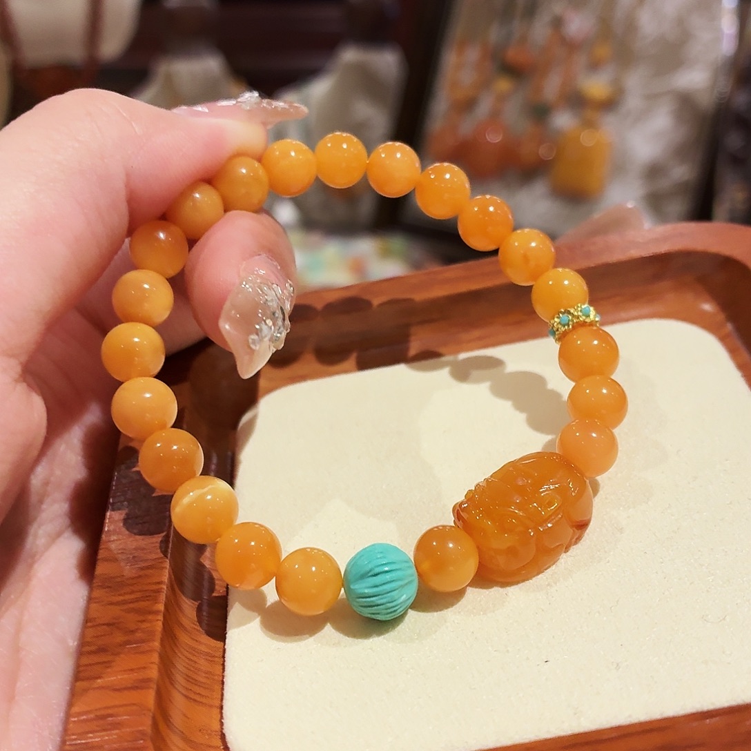 蜜蜡未镶嵌手链手串