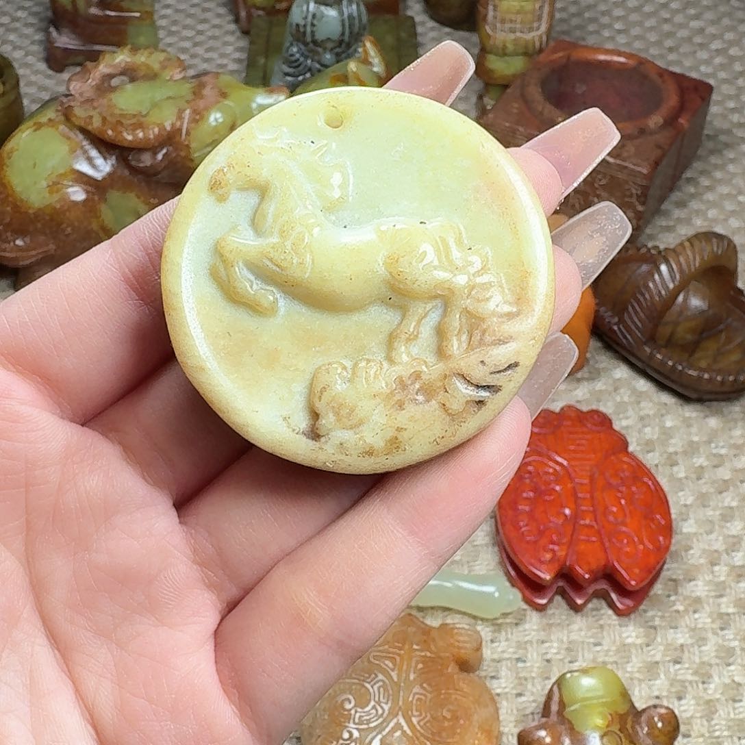 白玉菩提吊坠挂件