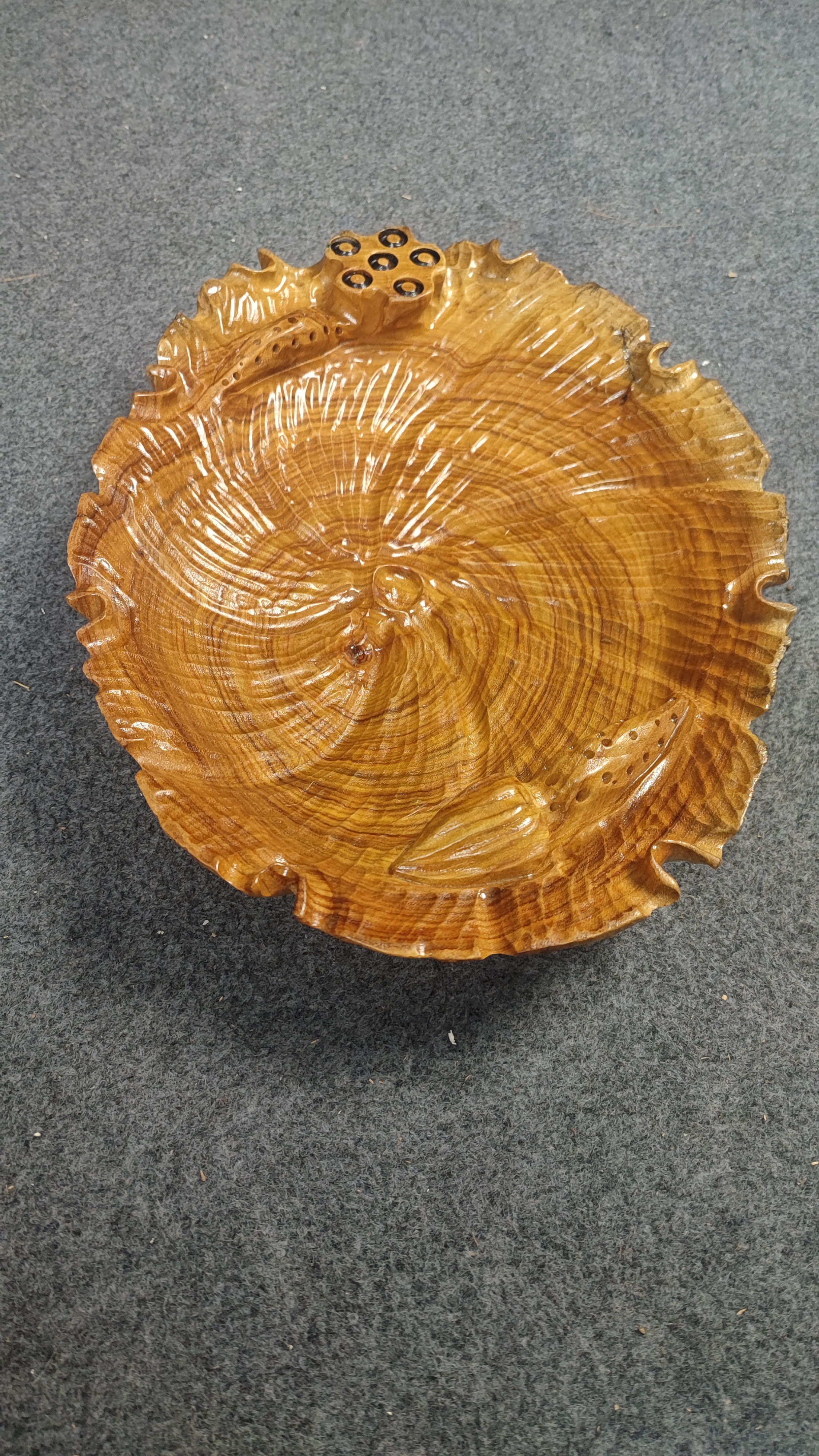 香樟木，手工果盘摆件创意工艺品，办公室摆件，茶桌摆件，家居摆件