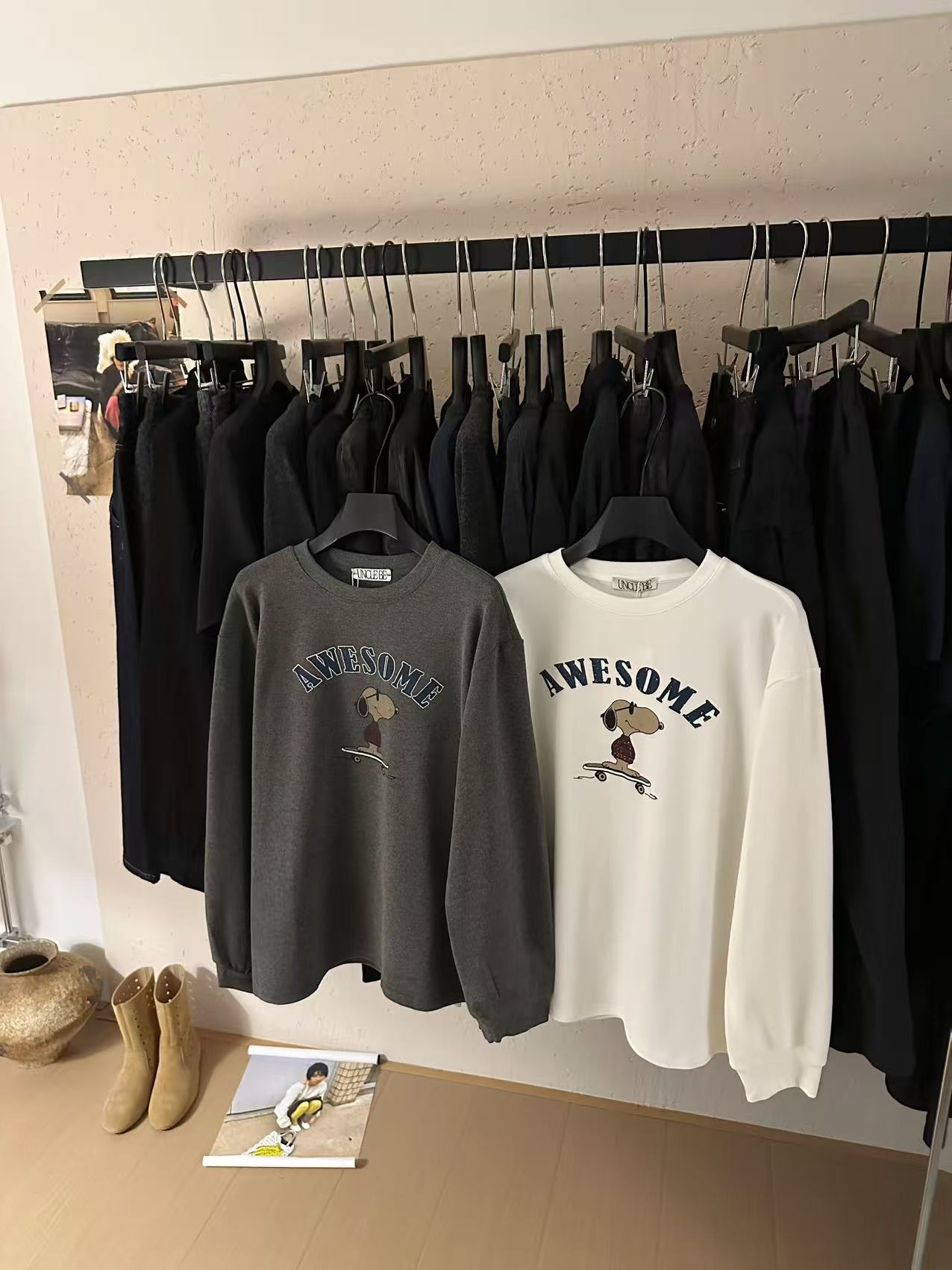 温柔瑶-Uncle Be冬季福利-百搭卡通印花卫衣-77002