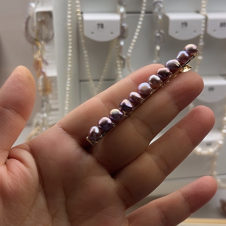 发夹淡水珍珠未镶嵌