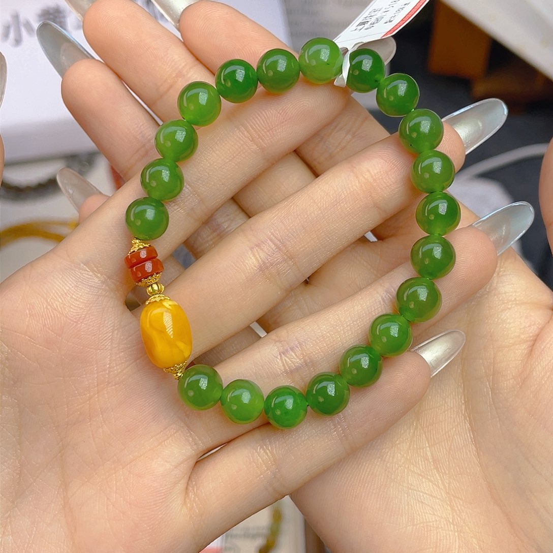 未镶嵌和田玉手链