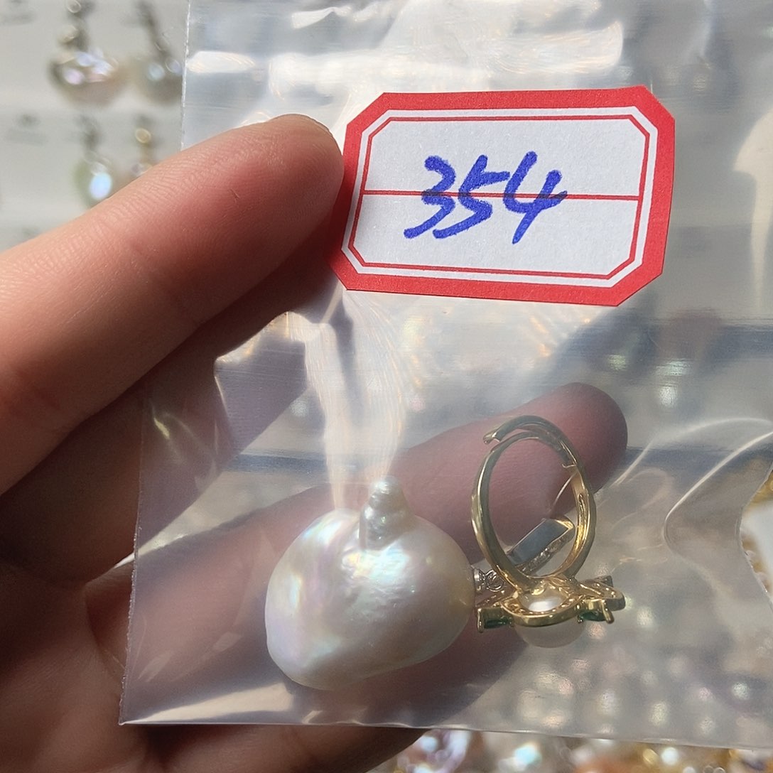 淡水珍珠吊坠银S925镶嵌