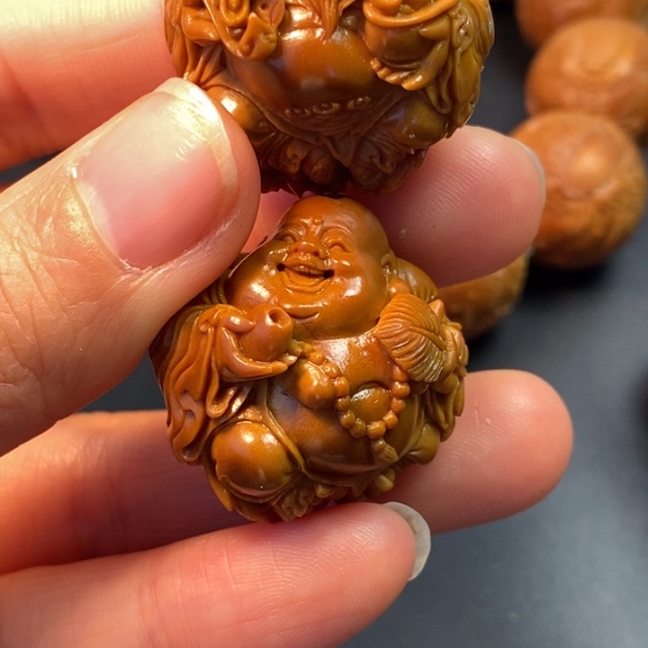 橄榄核手串/手链ぃ****?财神弥勒单子