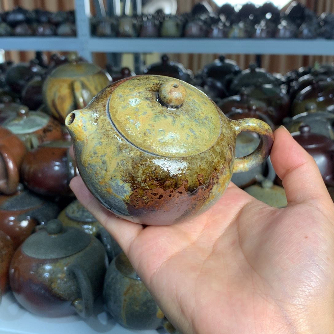 A***C茶壶紫砂纯自然柴烧