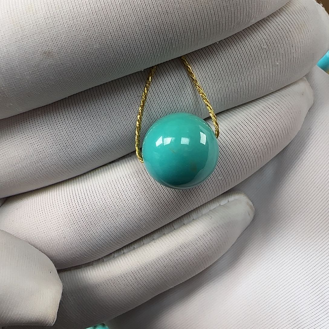 绿松石未镶嵌12mm➕单珠