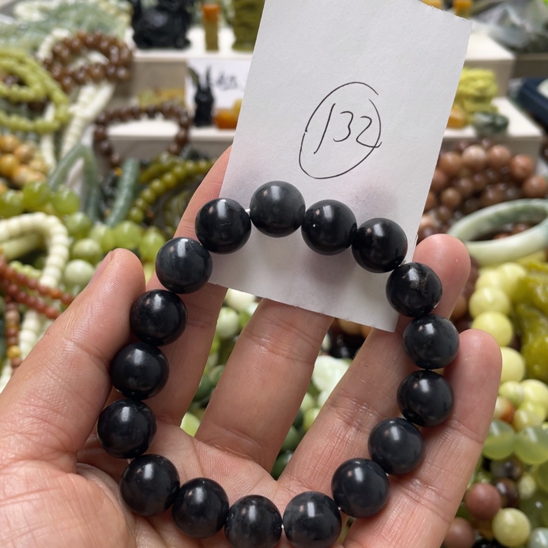 蛇纹石玉手链未镶嵌