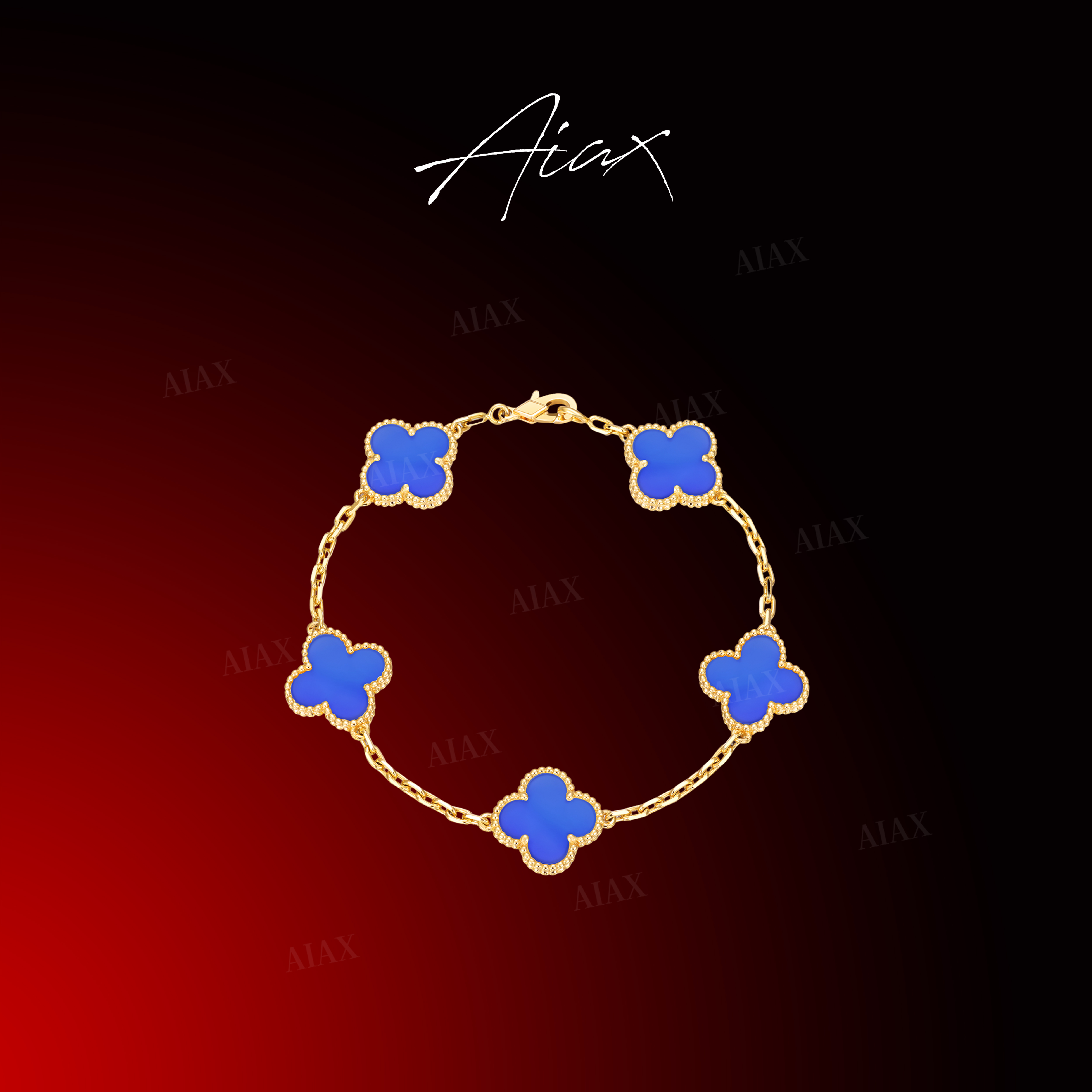 925银手链 AIAX 【阿罕布拉】轻奢气质经典四叶手链TSS7213