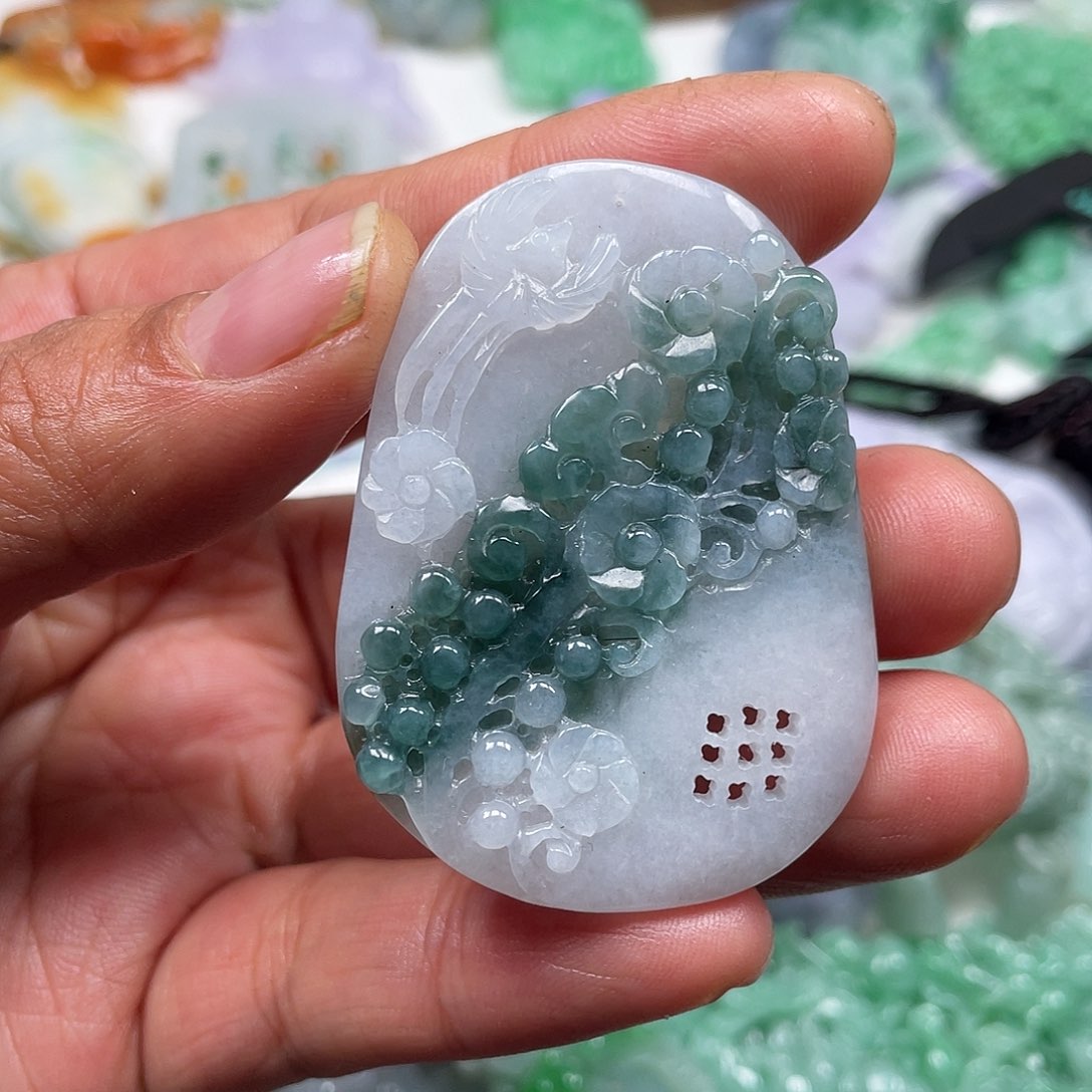 颈饰未镶嵌翡翠翡玉缘翡翠