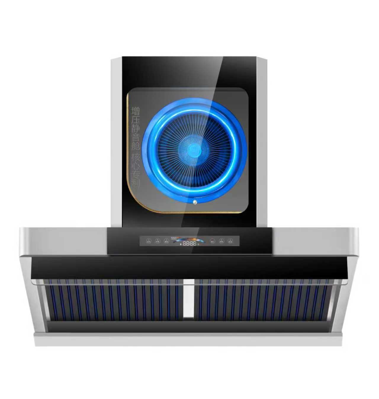 大吸力侧吸式抽油烟机免拆洗四层油烟分离不锈钢体感控制双电机