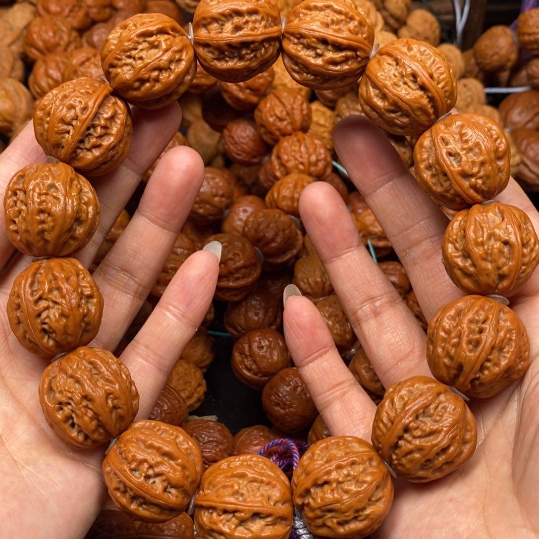 桃核手串粗筋八棱