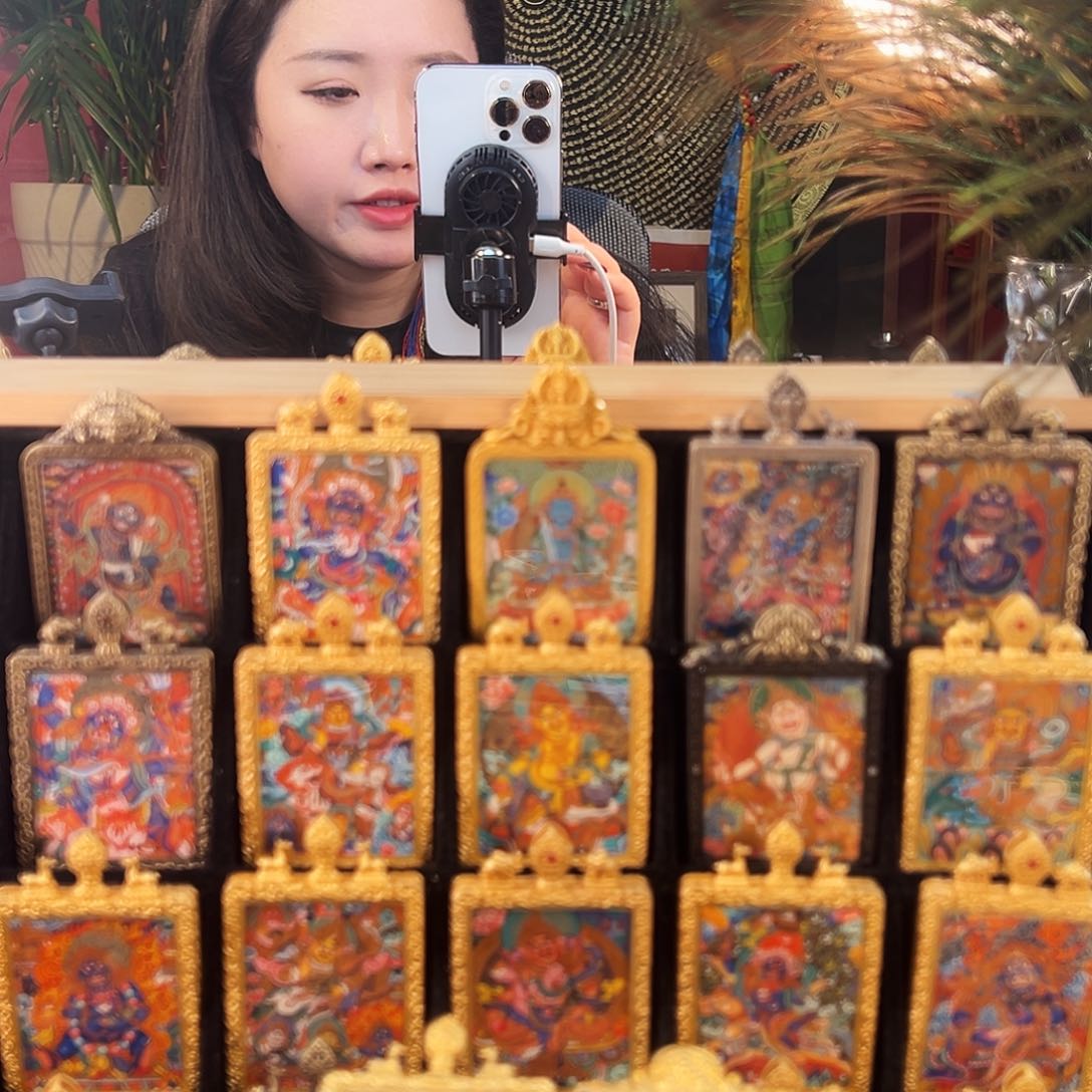 装裱画纯手绘热卡