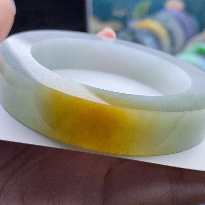 定制翡翠未镶嵌贵气黄翡54-58