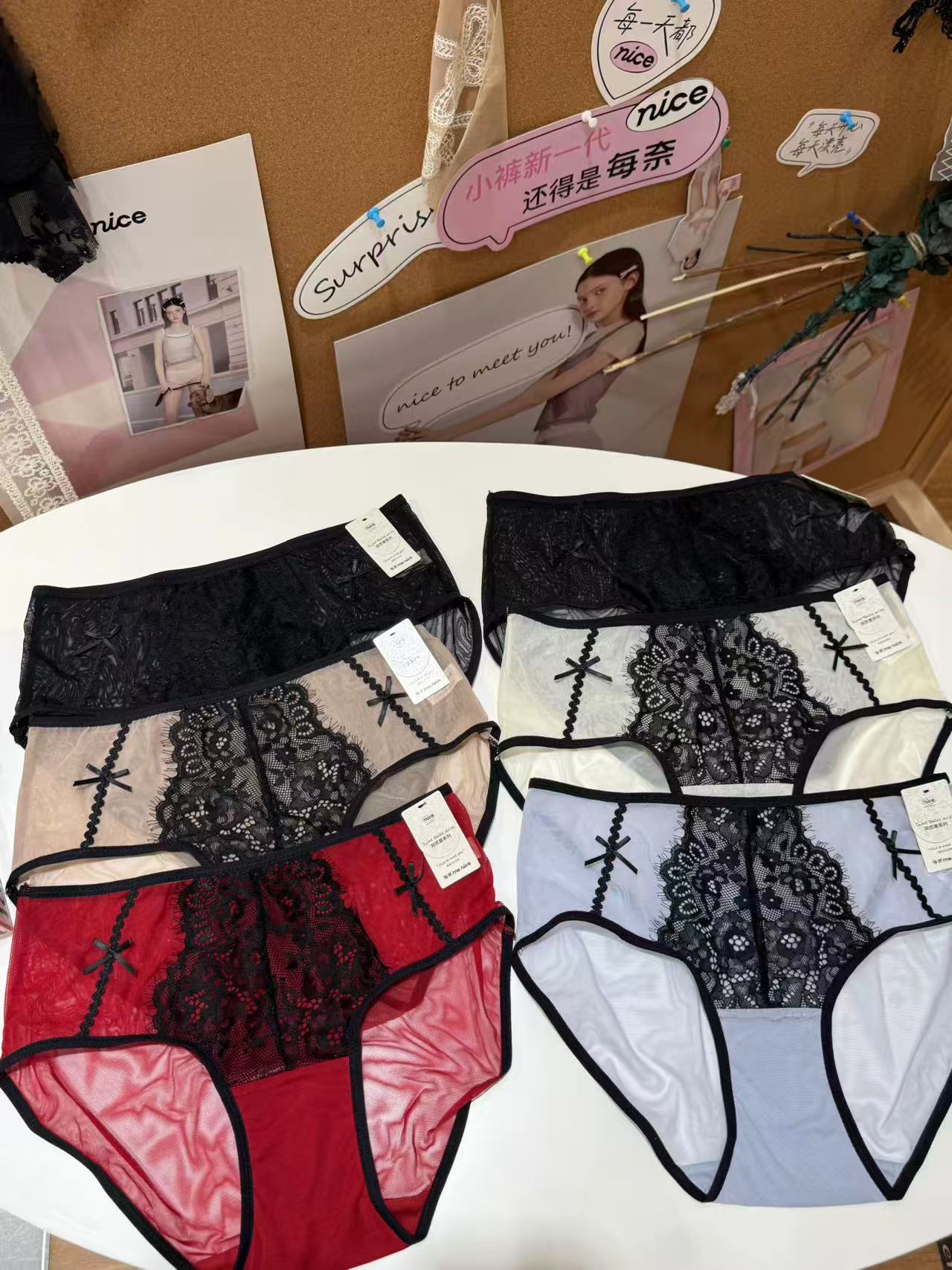 三条装 美奈夏季新款女士三角内裤（不可退换）