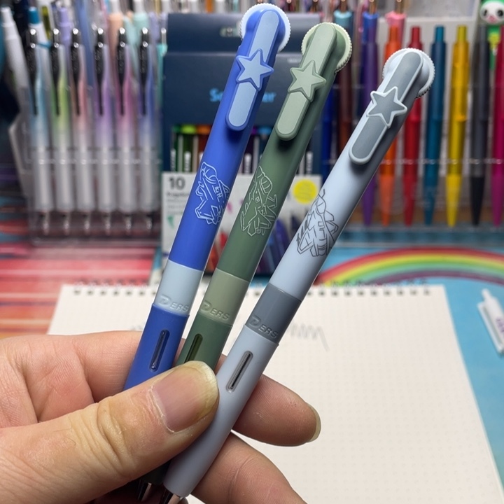 德尔施蓝天卫士齿轮笔3支