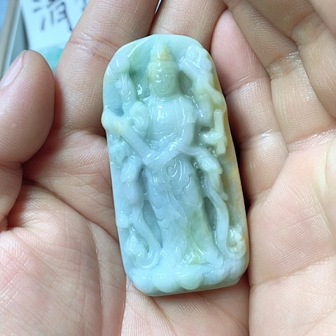 翡翠颈饰未镶嵌天然缅甸翡翠a货