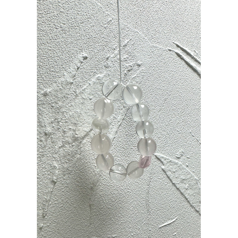 【樱雾初见】15mm莫粉16mm白水晶5mm白幽灵「净化内心」