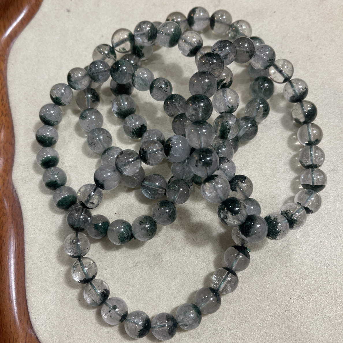 水晶绿幽灵手串多样性发货发其一