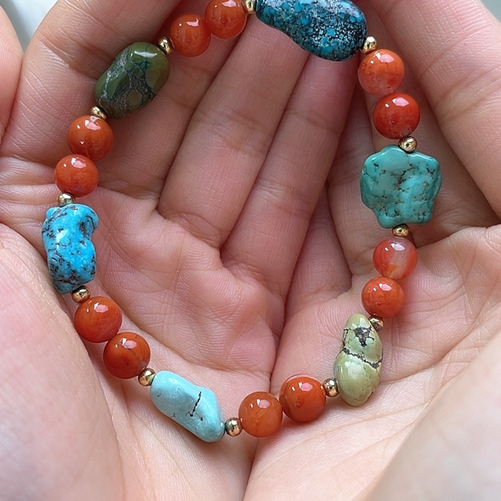 未镶嵌绿松石珠宝奇石