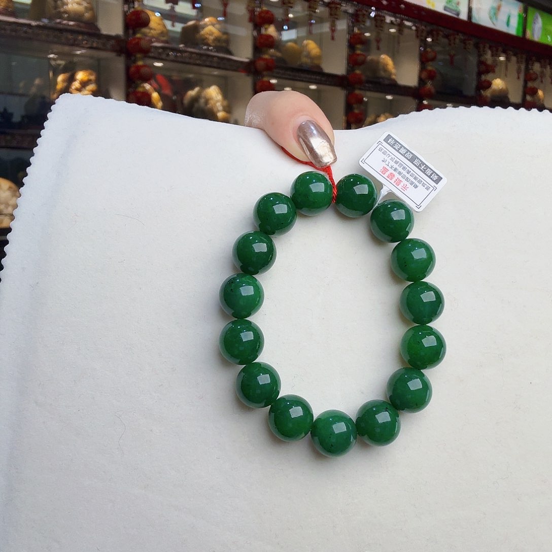 和田玉（碧玉）手链未镶嵌尼****丘