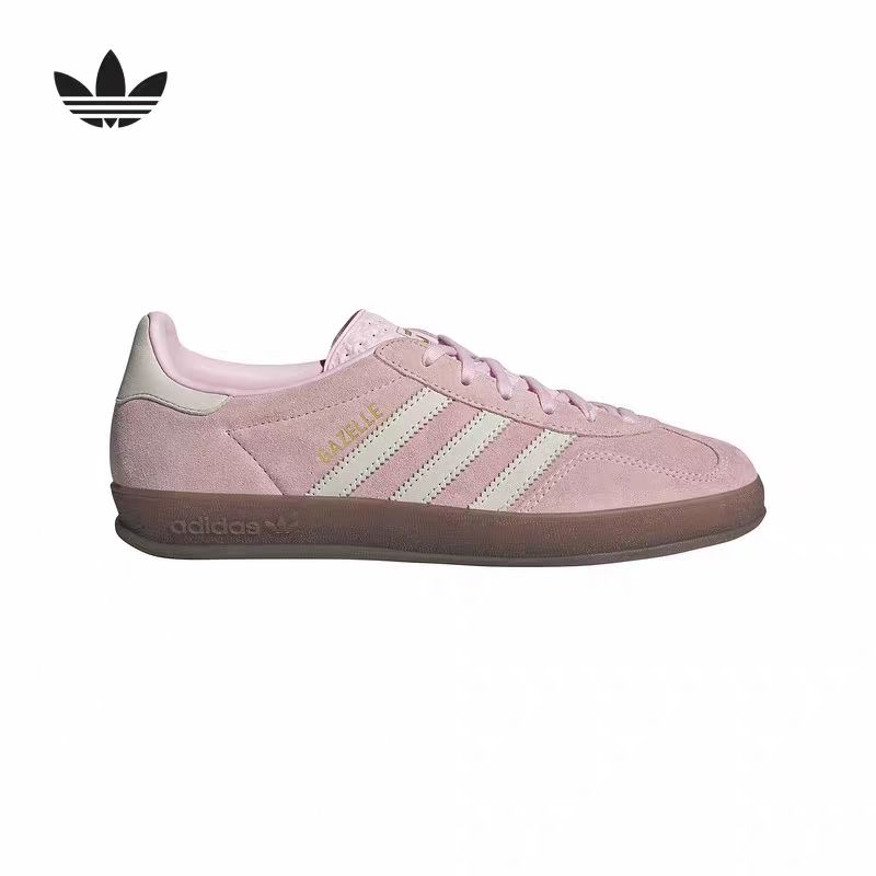 Adidas Originals Gazelle Indoor W 潮流低帮板鞋 粉色 JI2716
