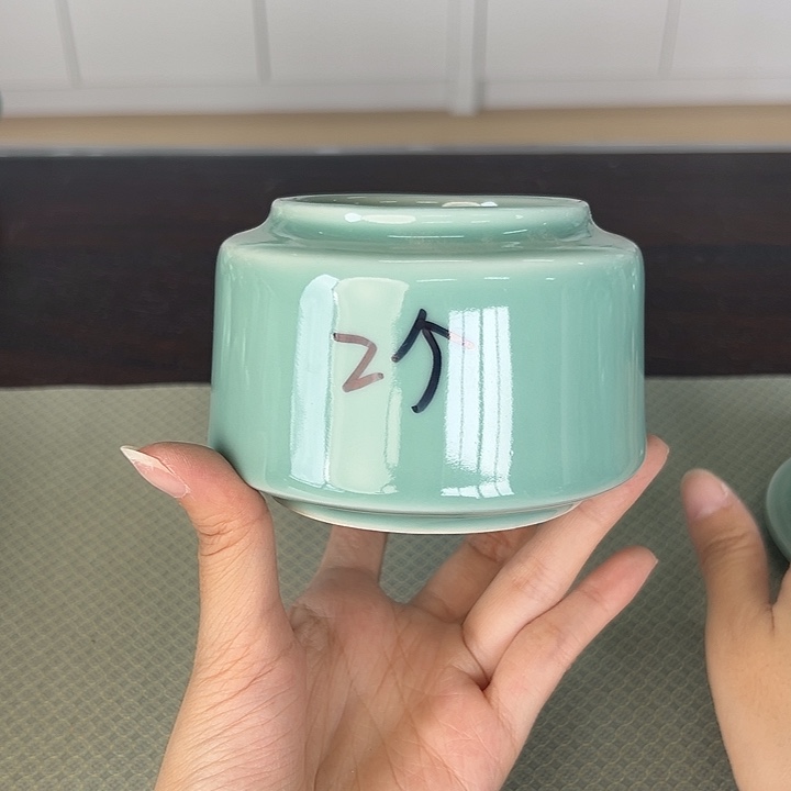 龙泉云间青瓷小米茶器