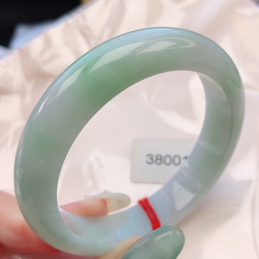 翡翠手镯未镶嵌55圈口380015