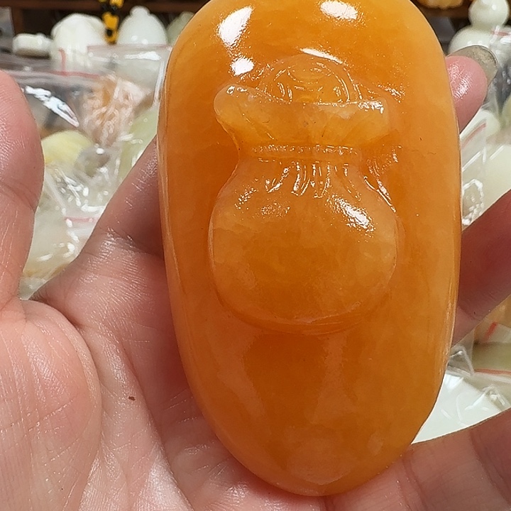 改***生砖雕石头手把件不退不换