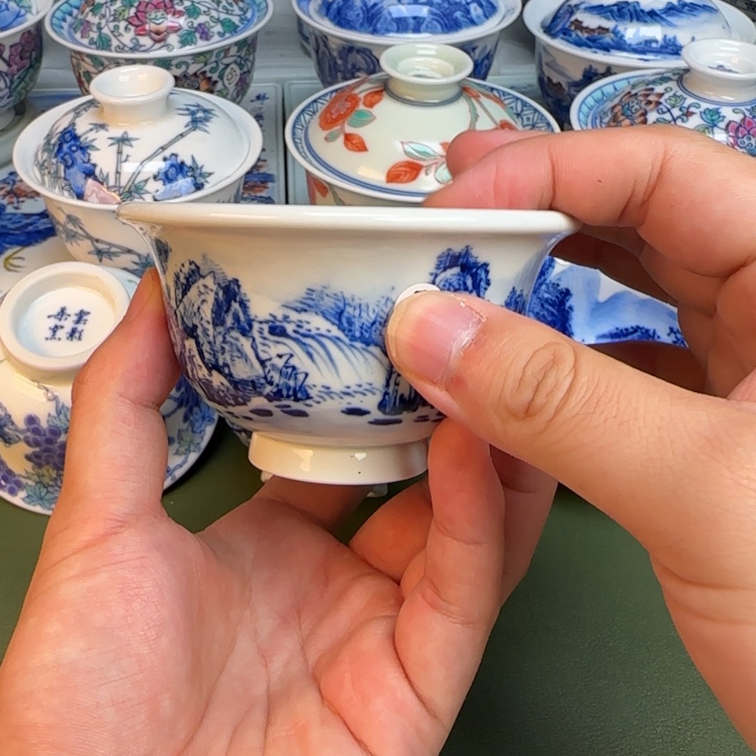 彦祖纯手工手绘茶具135