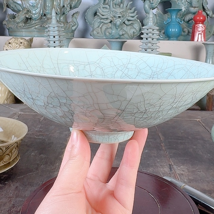 问**点影青瓷碗合作愉快