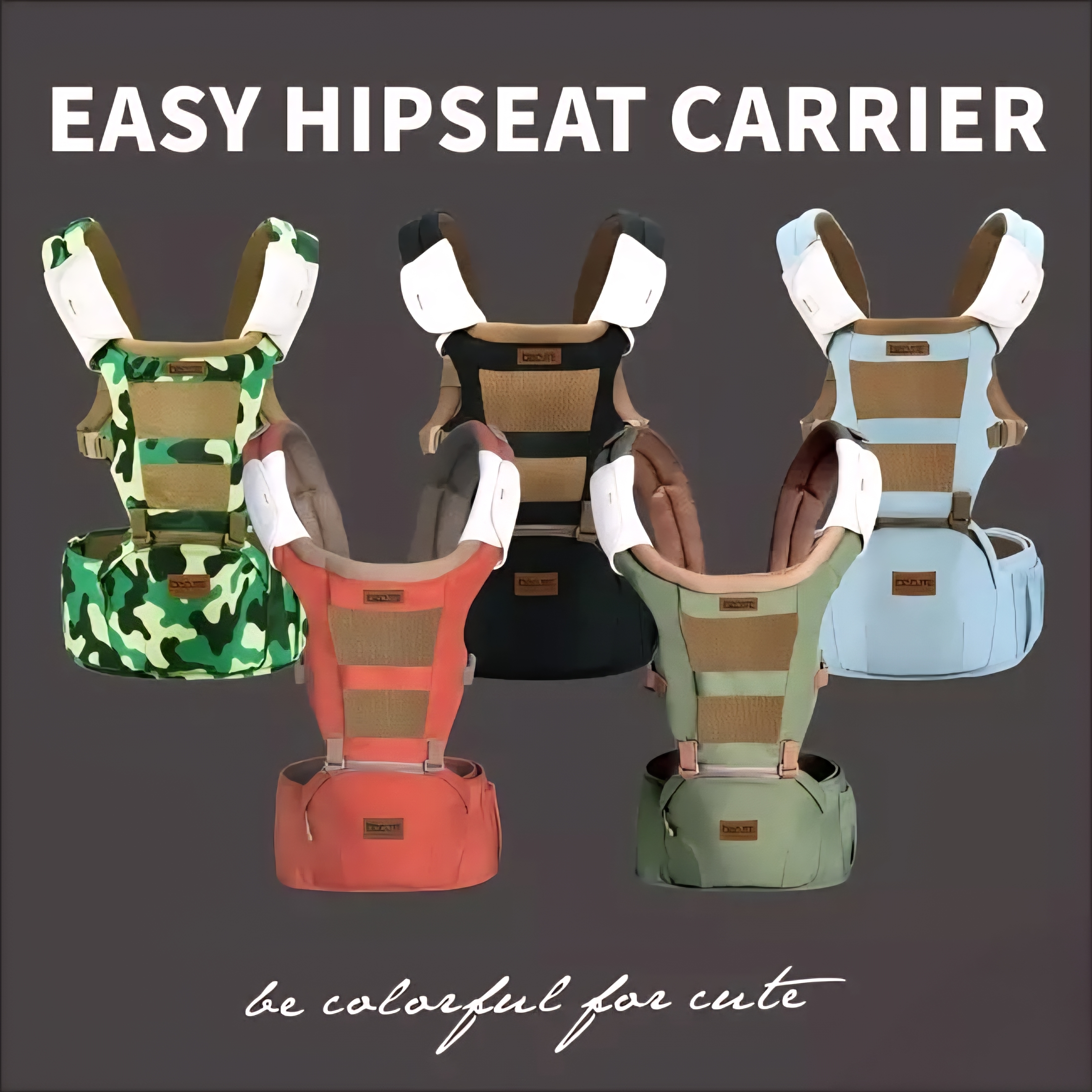 6007婴儿背带腰凳多功能轻便四季前抱式宝宝坐凳外出抱娃神器