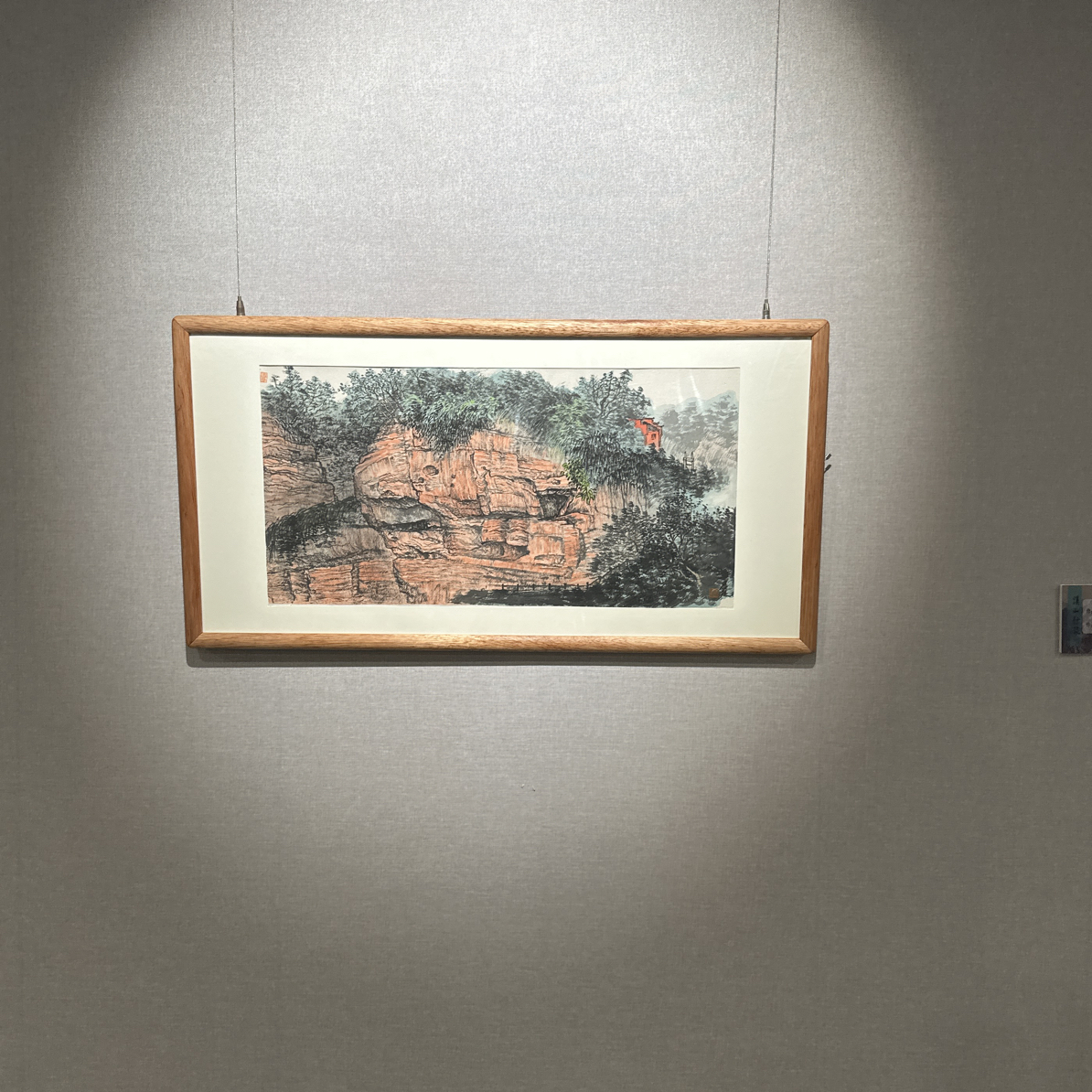 胡思然国画作品。齐云山写生。二平尺 手绘