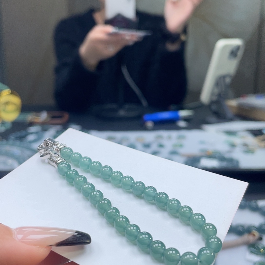 翡翠未镶嵌套链天然a货翡翠