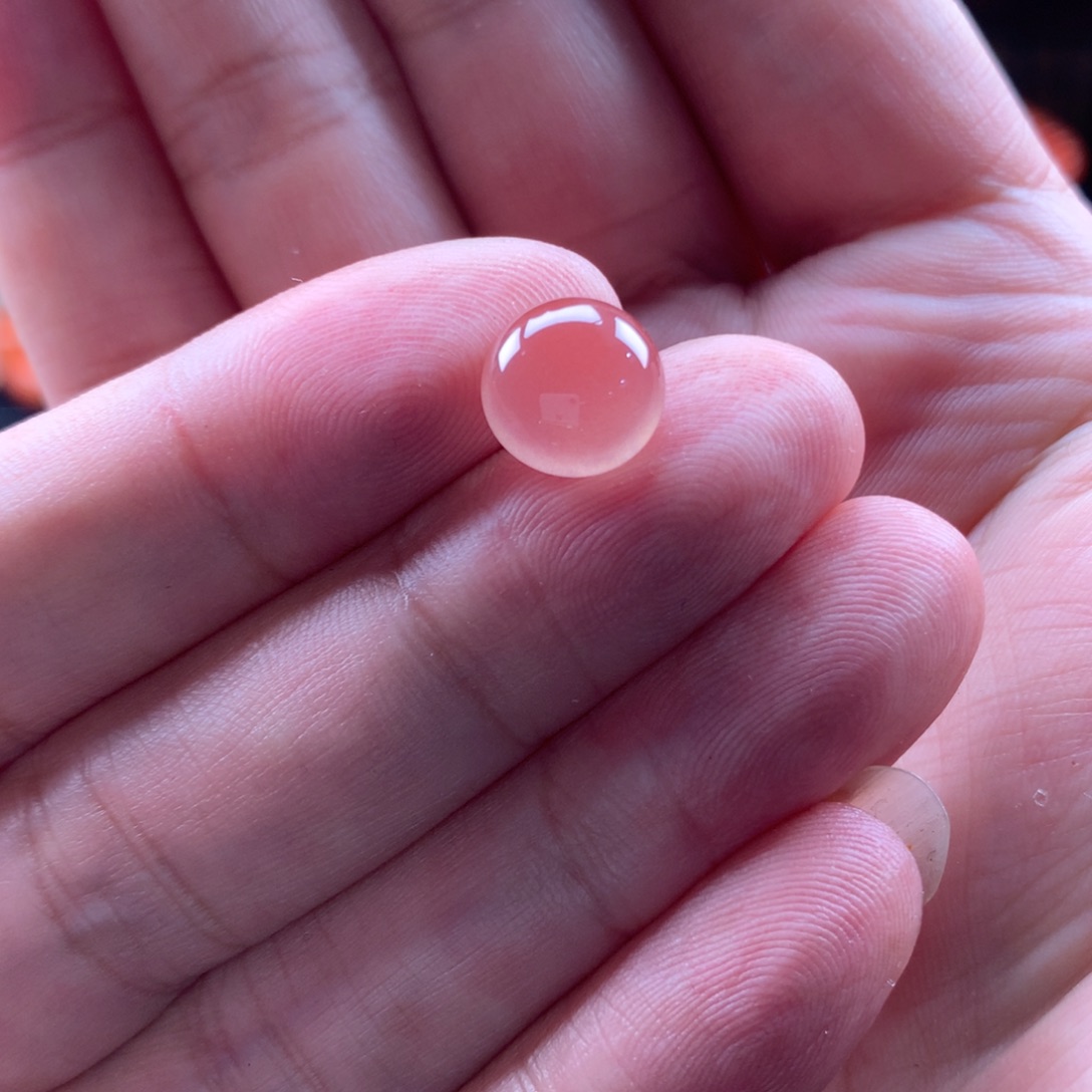 南红玛瑙冰粉蛋面未镶嵌