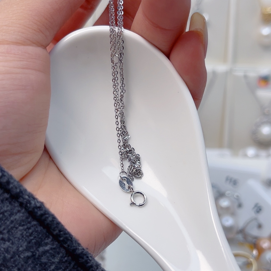 ****颈饰淡水珍珠银S925镶嵌