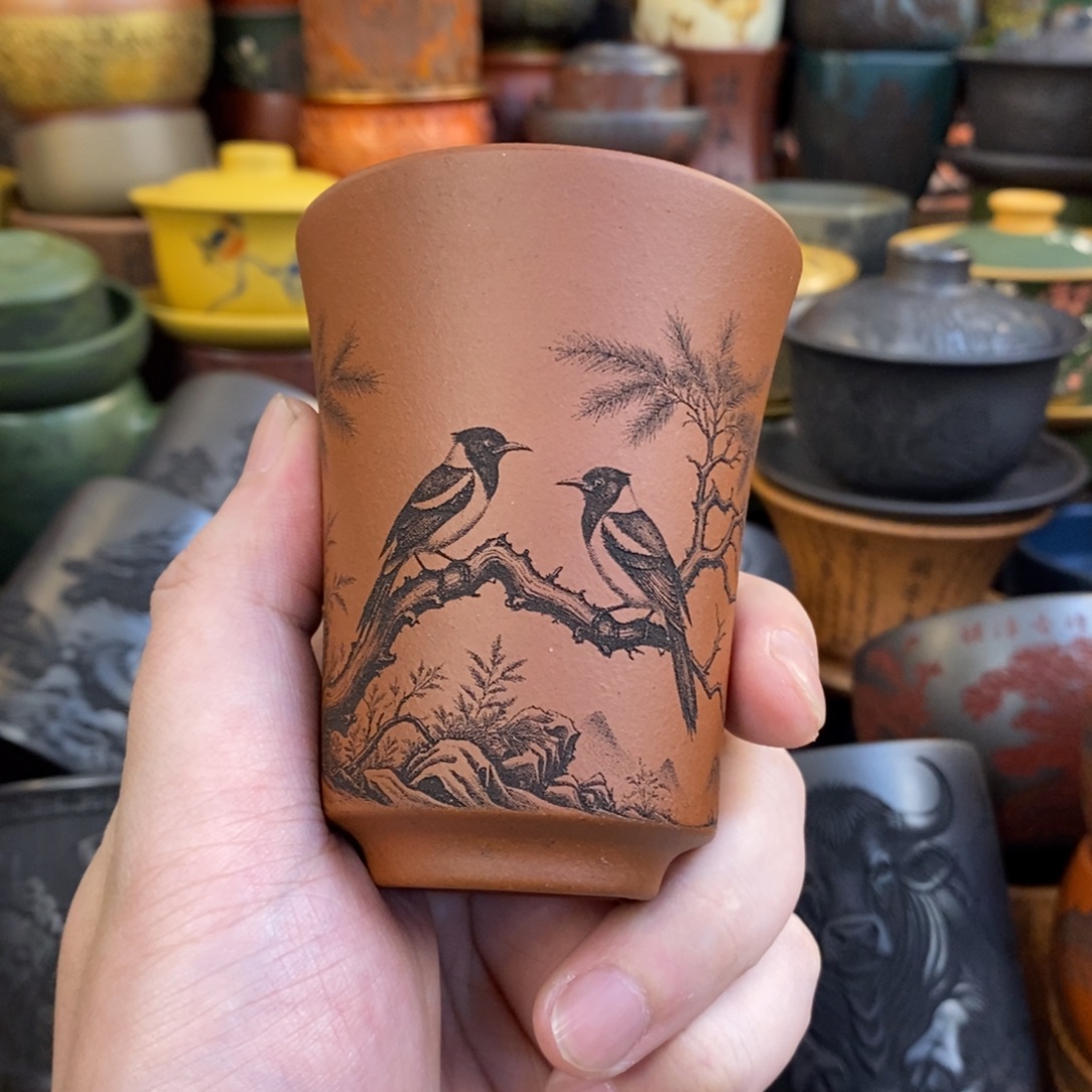 紫砂公道杯宜兴全手工紫砂杯