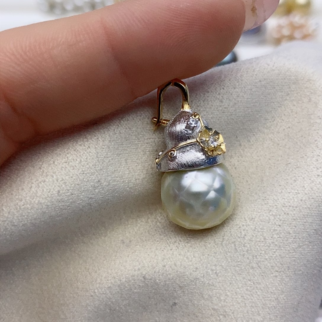 【闪购商品】海水珍珠颈饰银S925镶嵌小**学