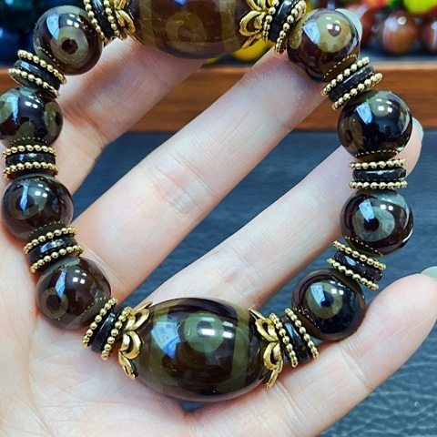 玛瑙/玉髓手链未镶嵌三眼