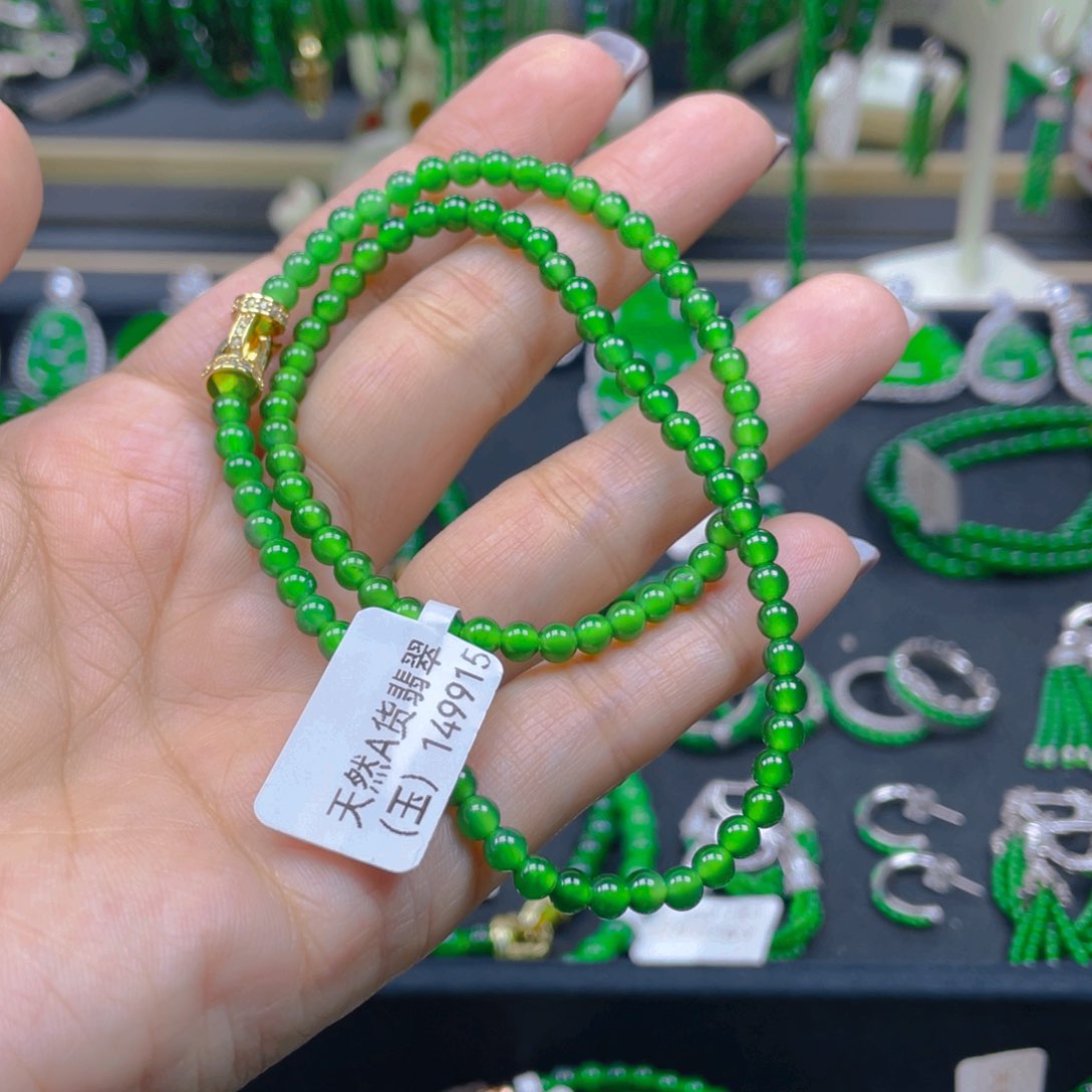 颈饰未镶嵌翡翠锁骨链4