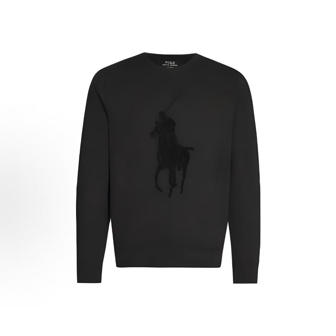 【林一专属】Ralph Lauren拉夫劳伦 纯色大Logo刺绣圆领套头卫衣