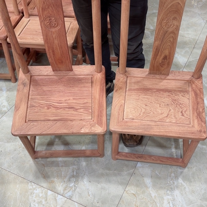 花梨木类成套家具小巴花儿童椅一对