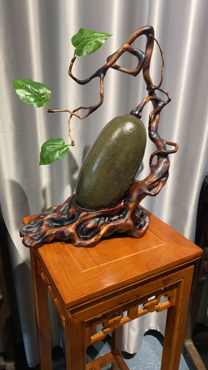 瓜果福运绵长案头装饰。观赏石，奇石摆件