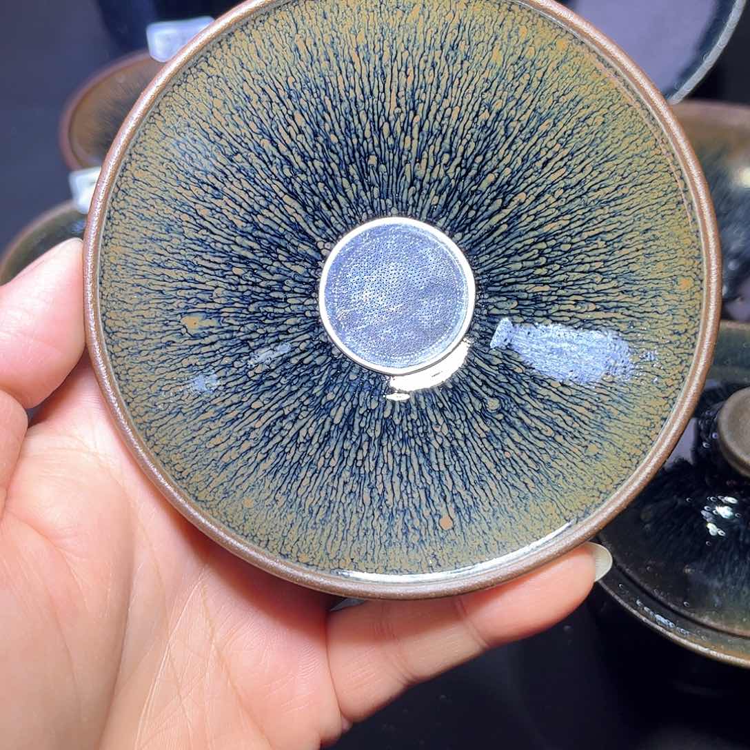 茶盏阿*黄毫茶漏茶器