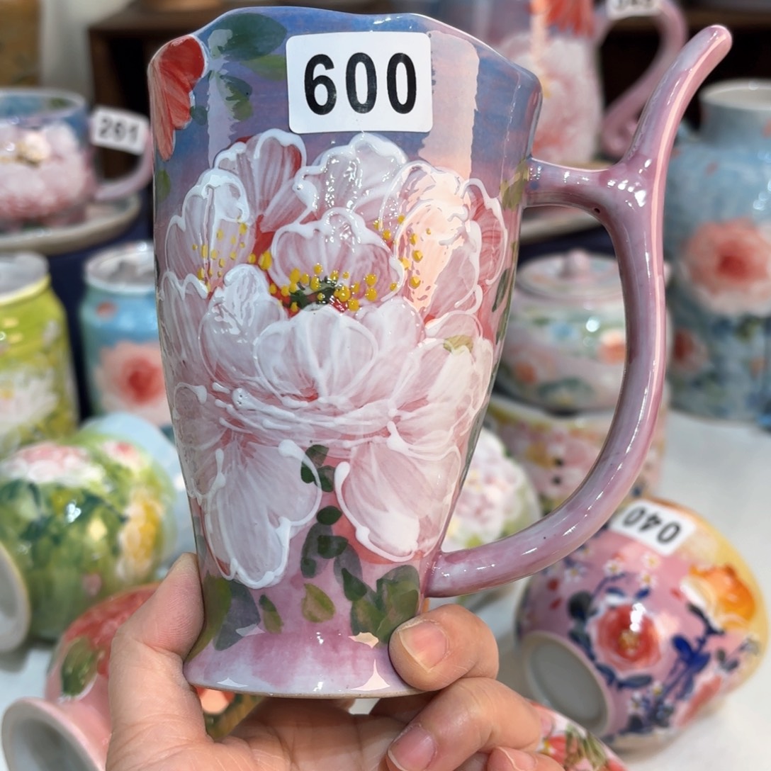 景德镇手绘高温釉下彩陶瓷茶具