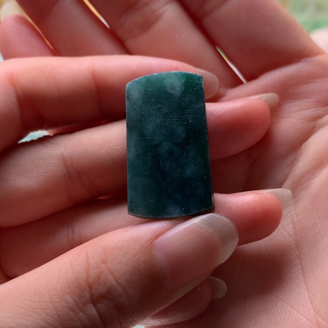 定制翡翠未镶嵌无事牌