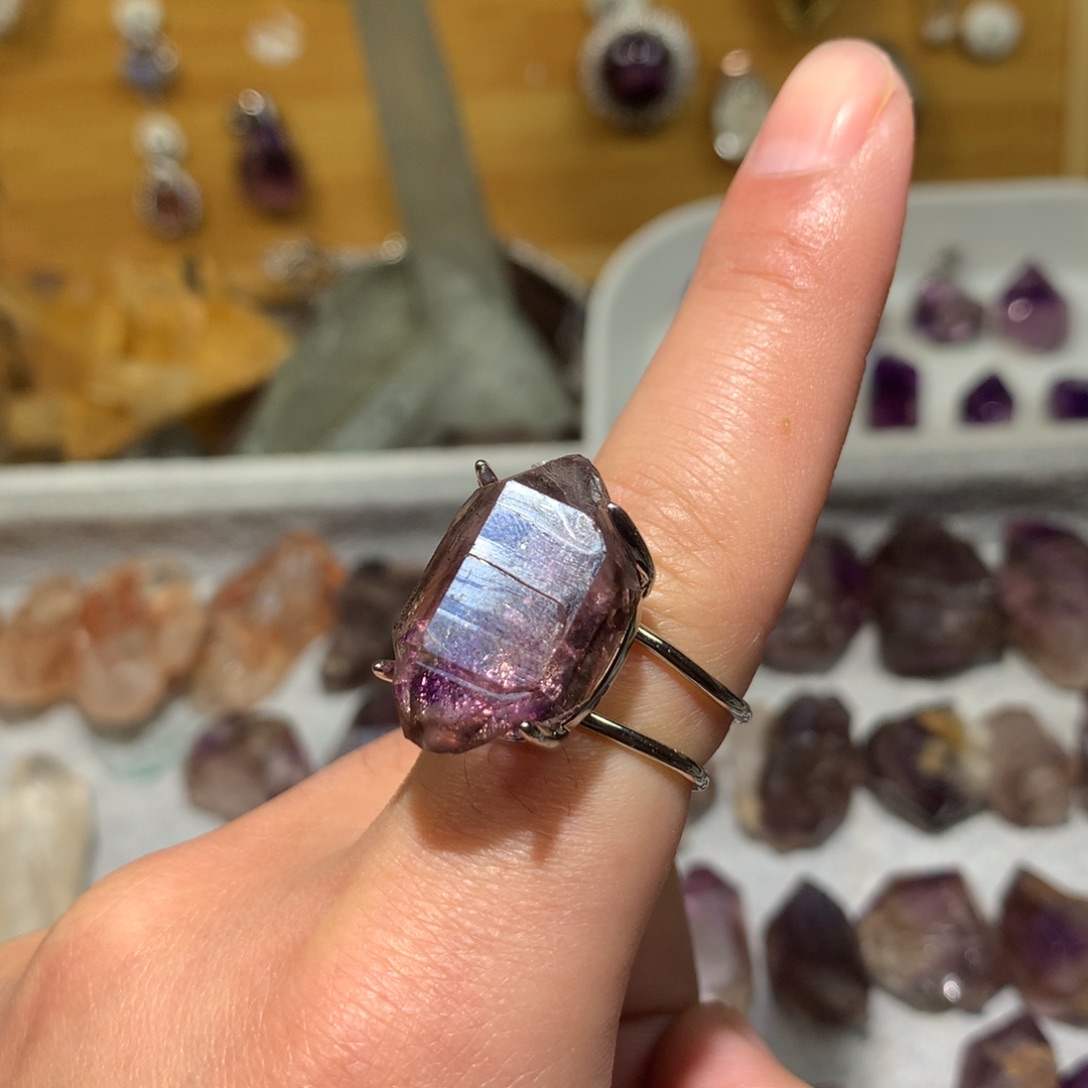 水晶超七紫水晶未镶嵌