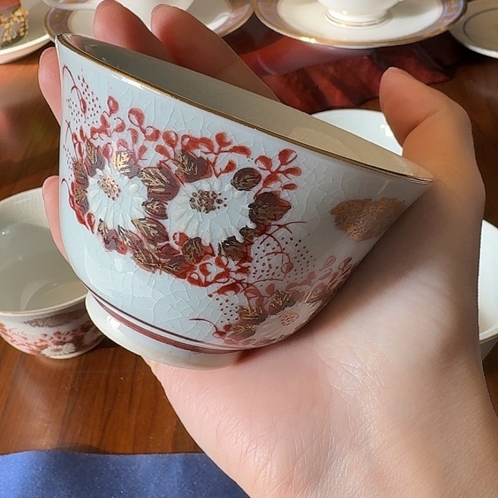 9319九谷描金阔口杯