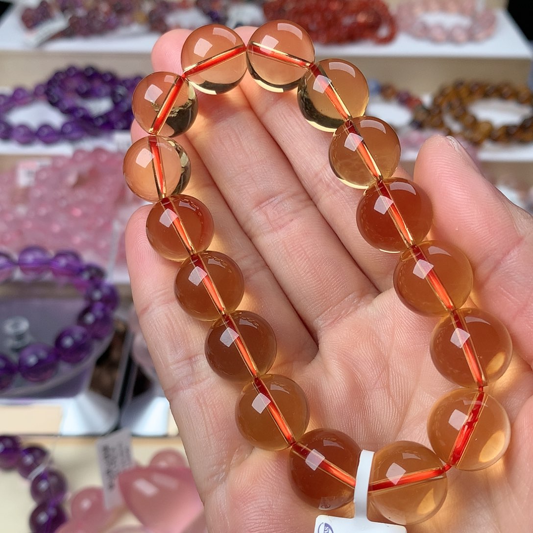 水晶手串未镶嵌黄水晶